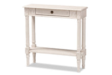 Load image into Gallery viewer, Baxton Studio Ariella Country Cottage Farmhouse Whitewashed 1-Drawer Console Table
