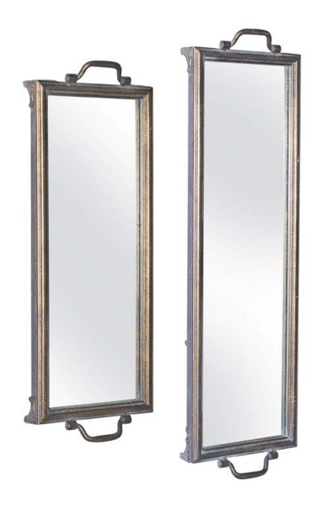 Antique Style Mirror Tray or Wall DŽcor (Set of 2)