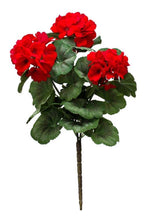 Load image into Gallery viewer, Red Geranium Floral Bush (Set of 2)
