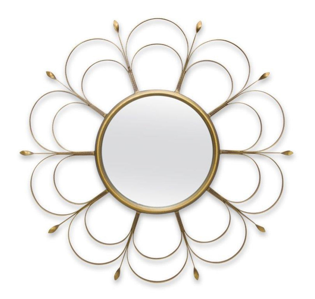 Art Deco Flower Wall Mirror 24