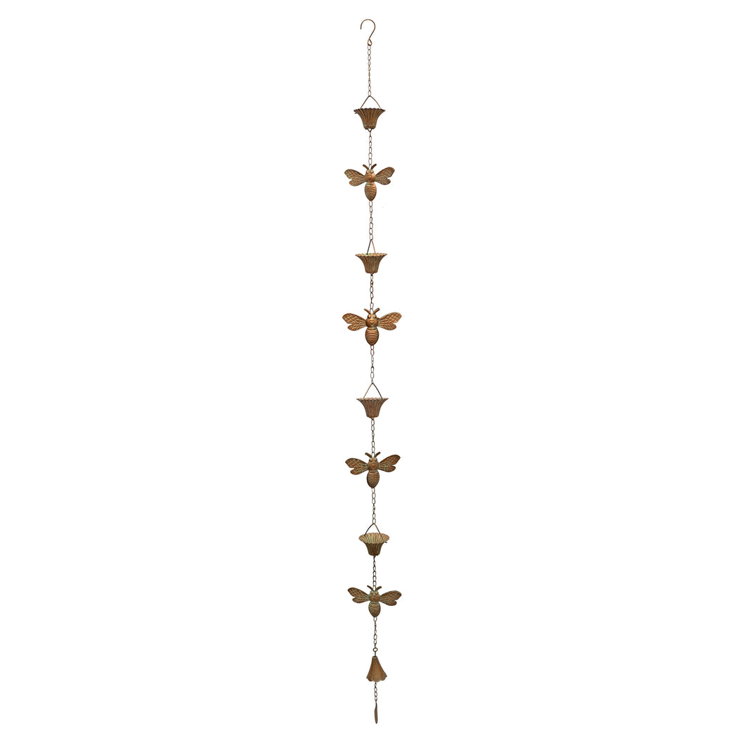 Iron Bumble Bee Rain Chain 61.5