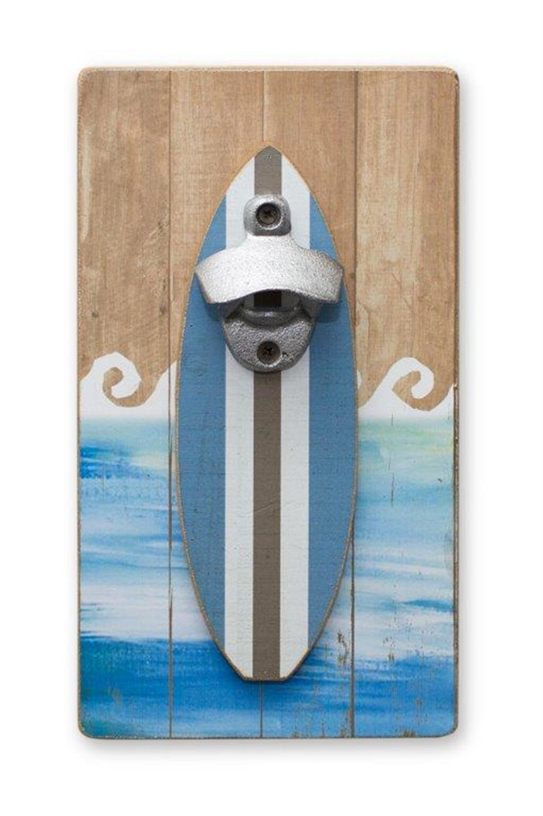 Wooden Surfboard Bottle Opening Wall Hanging 11