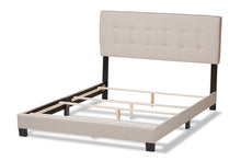 Load image into Gallery viewer, Baxton Studio Audrey Modern and Contemporary Light Beige Fabric Upholstered Queen Size Bed
