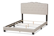 Load image into Gallery viewer, Baxton Studio Vivienne Modern and Contemporary Light Beige Fabric Upholstered King Size Bed
