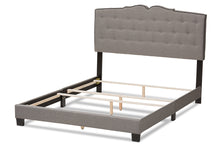 Load image into Gallery viewer, Baxton Studio Vivienne Modern and Contemporary Light Grey Fabric Upholstered Queen Size Bed
