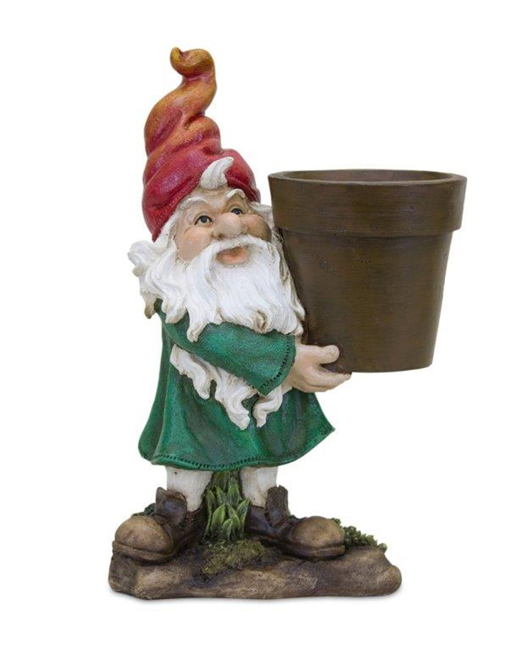 Garden Gnome with Pot Planter 9