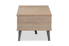 Load image into Gallery viewer, Baxton Studio Pierre Mid-Century Modern Oak and Light Grey Finished Wood Coffee Table
