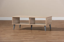 Load image into Gallery viewer, Baxton Studio Pierre Mid-Century Modern Oak and Light Grey Finished Wood Coffee Table
