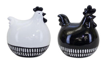 Load image into Gallery viewer, Modern Black and White Chicken DŽcor (Set of 2)
