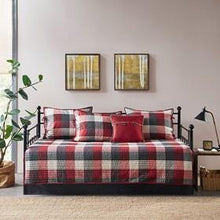 Load image into Gallery viewer, Madison Park Ridge 100% Polyester Herringbone Printed 6 Piece Reversible Daybed Cover Set MP13-6465 By Olliix
