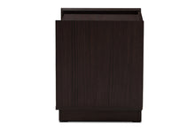 Load image into Gallery viewer, Baxton Studio Larsine Modern and Contemporary Brown Finished 2-Drawer Nightstand
