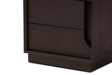 Load image into Gallery viewer, Baxton Studio Larsine Modern and Contemporary Brown Finished 2-Drawer Nightstand
