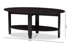 Load image into Gallery viewer, Baxton Studio Ancelina Modern and Contemporary Wenge Brown Finished Coffee Table
