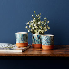 Load image into Gallery viewer, Watercolor Planter with Terra Cotta Accent (Set of 3)
