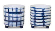 Load image into Gallery viewer, Tie-Dye Design Footed Planter (Set of 2)
