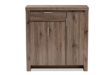 Load image into Gallery viewer, Baxton Studio Laverne Modern and Contemporary Oak Brown Finished Shoe Cabinet

