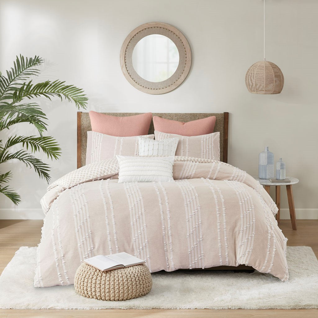 Kara Cotton Jacquard Comforter Set - Full/Queen II10-1149