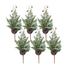Load image into Gallery viewer, Juniper and Pine Cone Spray (Set of 6)

