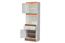 Load image into Gallery viewer, Baxton Studio Laurana Modern and Contemporary White and Cherry Finished Kitchen Cabinet and Hutch
