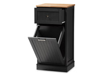 Load image into Gallery viewer, Baxton Studio Marcel Farmhouse and Coastal Dark Grey and Oak Brown Finished Kitchen Cabinet
