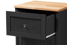 Load image into Gallery viewer, Baxton Studio Marcel Farmhouse and Coastal Dark Grey and Oak Brown Finished Kitchen Cabinet

