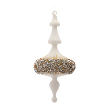 Load image into Gallery viewer, Modern Glass Finial Ornament with Gold Bead Accent (Set of 6)
