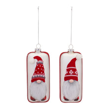 Load image into Gallery viewer, Glass Snowflake Gnome Tree Ornament (Set of 12)

