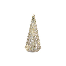 Load image into Gallery viewer, LED Lighted Mercury Glass Holiday Tree DŽcor (Set of 4)
