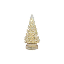Load image into Gallery viewer, LED Lighted Mercury Glass Holiday Tree DŽcor (Set of 3)

