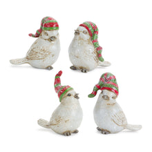 Load image into Gallery viewer, Winter Bird Figurine with Stocking Hat (Set of 12)
