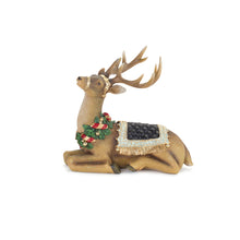 Load image into Gallery viewer, Holiday Deer Figurine with Gold Accents (Set of 2)
