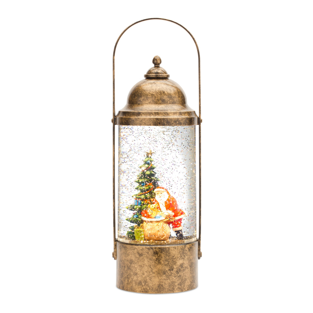 LED Snow Globe Lantern with Santa Scene 12