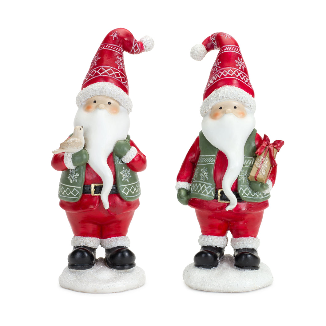 Nordic Winter Santa Figurine (Set of 2)