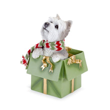 Load image into Gallery viewer, Whimsical Terrier Dog in Present Figurine (Set of 2)
