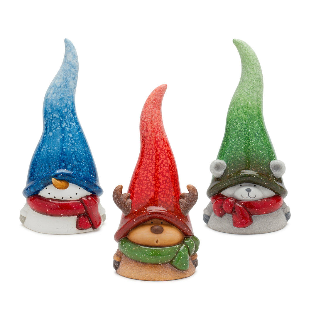 Whimsical Terra Cotta Winter Animal DŽcor (Set of 3)