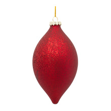Load image into Gallery viewer, Red Glass Ball and Onion Ornament (Set of 6)
