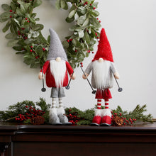 Load image into Gallery viewer, Plush Standing Gnome Skier (Set of 6)
