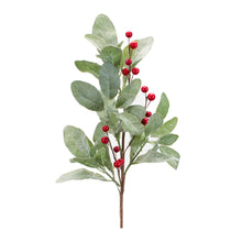 Load image into Gallery viewer, Frosted Mistletoe Spray with Berries (Set of 6)

