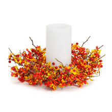 Load image into Gallery viewer, Bittersweet Berry and Twig Candle Ring (Set of 6)
