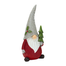 Load image into Gallery viewer, Holiday Gnome Figurine with Pine Tree and Wreath Accent (Set of 2)
