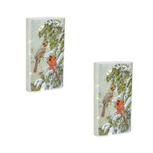 Load image into Gallery viewer, LED Lighted Cardinal Bird Luminary Table Piece (Set of 2)
