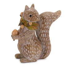 Load image into Gallery viewer, Harvest Squirrel Figurine with Acorn Wreath Accent (Set of 2)
