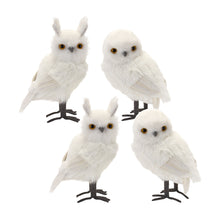 Load image into Gallery viewer, White Winter Owl Foam Decoration (Set of 4)
