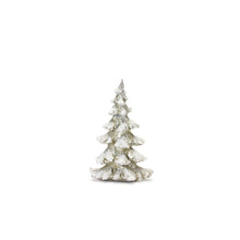 Load image into Gallery viewer, Frosted Pine Tree DŽcor with Silver Finish (Set of 4)
