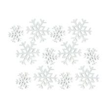 Load image into Gallery viewer, Traditional White Wood Cut Out Snowflake DŽcor (Set of 12)
