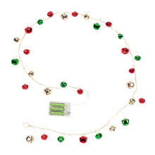 Load image into Gallery viewer, LED Lighted Sleigh Bell String Garland (Set of 12)
