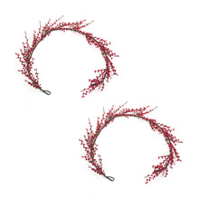 Load image into Gallery viewer, Red Winter Berry Twig Garland (Set of 2)
