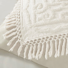 Load image into Gallery viewer, Laetitia Tufted Cotton Chenille Medallion Fringe Coverlet Set - King/Cal King MP13-5876
