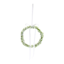Load image into Gallery viewer, Frosted Winter Mini Leaf Wreath with Ribbon Tie Accent (Set of 6)
