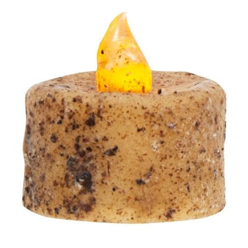 6/Pkg Burnt Ivory LED Tealights (Pack of 2)